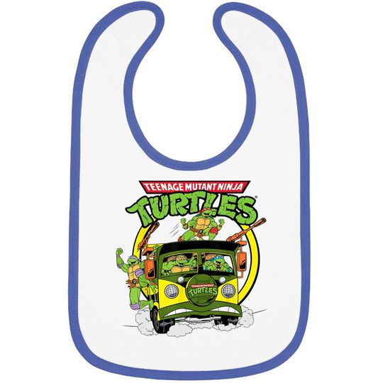 Bibnage Mutant Ninja Turtles Truck Speeding Baby Bib
