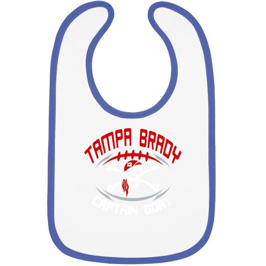 Buccaneers Championship Tampa Florida Captain Baby Bib