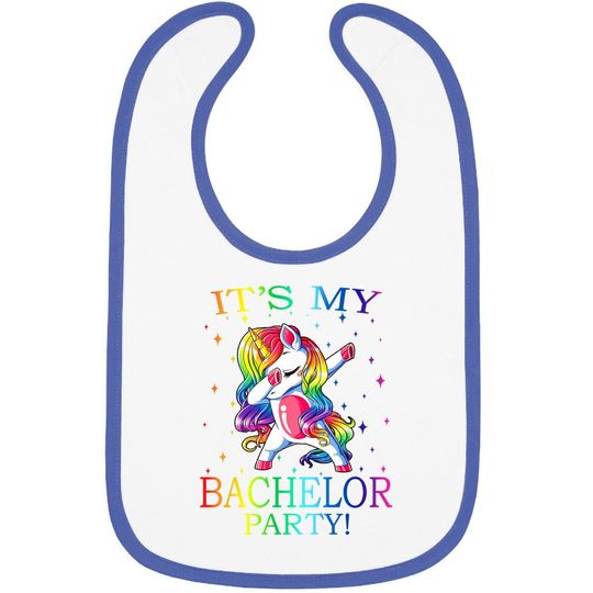 It's My Bachelor Party Unicorn Baby Bib
