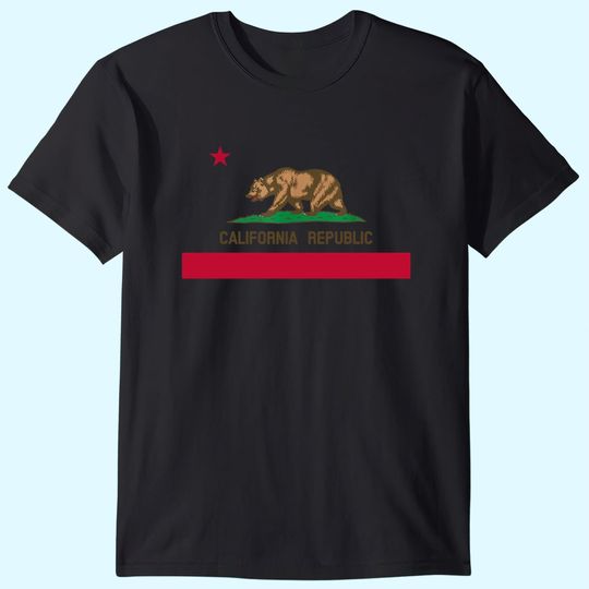 California Republic State Flag T Shirt