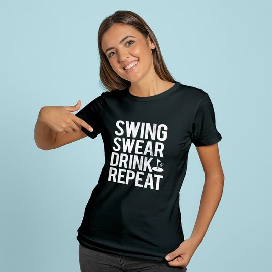Swing Swear Drink Repeat Golf Outing Hoodie
