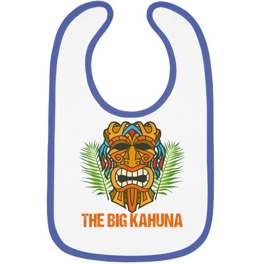 The Big Kahuna Funny Hawaiian Tiki Baby Bib