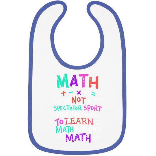 Math Teacher Mathematical Symbol Baby Bib
