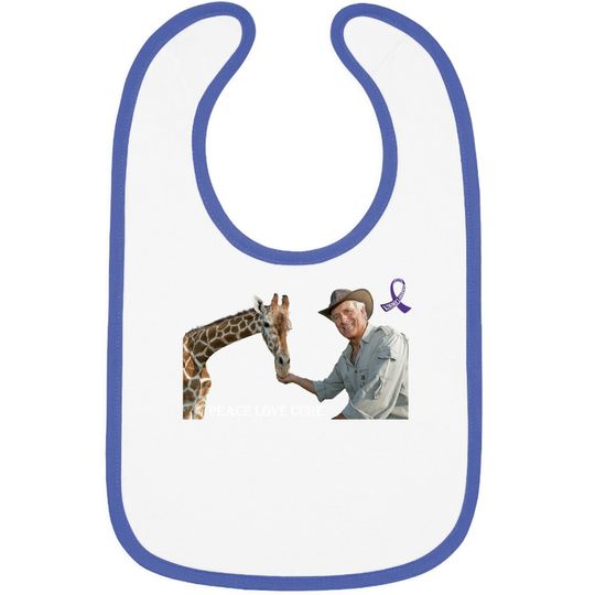 Jack Hanna With Cute Giraffe Baby Bib