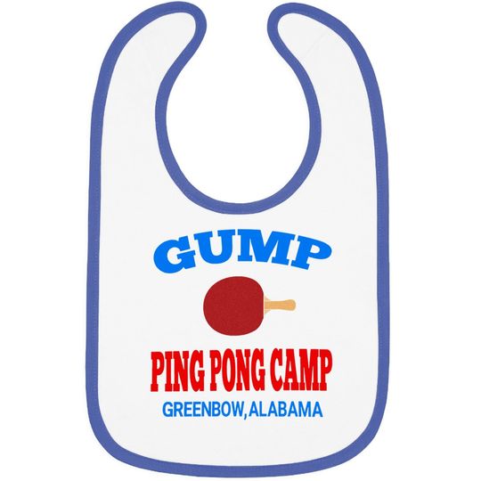 Nirvan Forrest Gump Ping Pong Camp Baby Bib