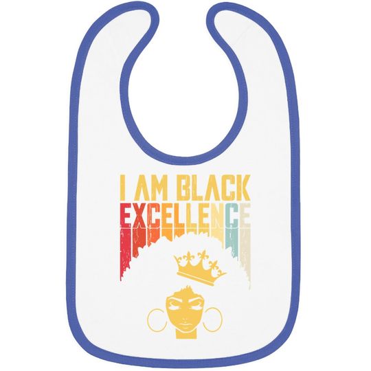 Retro Vintage Black Excellence African Pride History Month Baby Bib