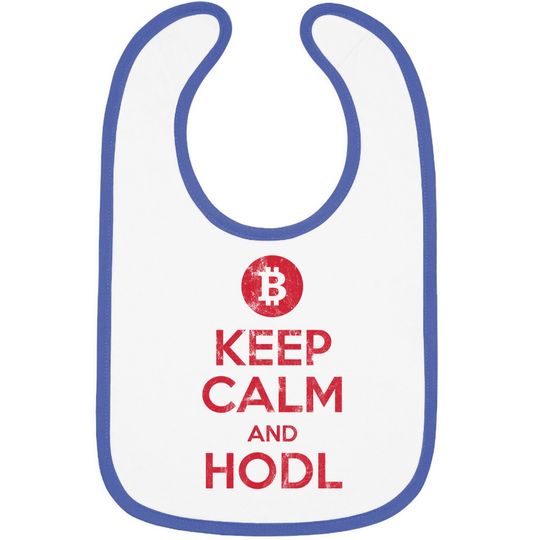 Bitcoin & Crypto Keep Calm And Hold Baby Bib