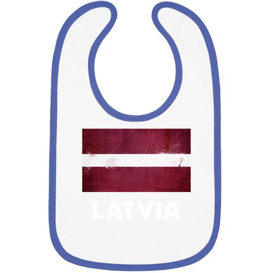 Latvia Flag Baby Bib