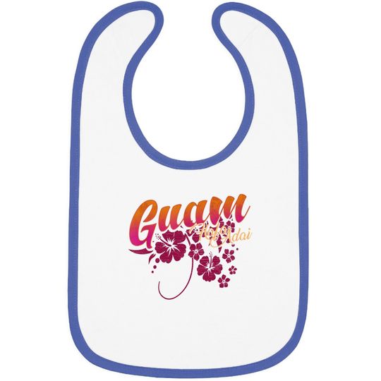 Guam Flower Chamorro | Guamanian Islander Hafa Adai Hibiscus Baby Bib