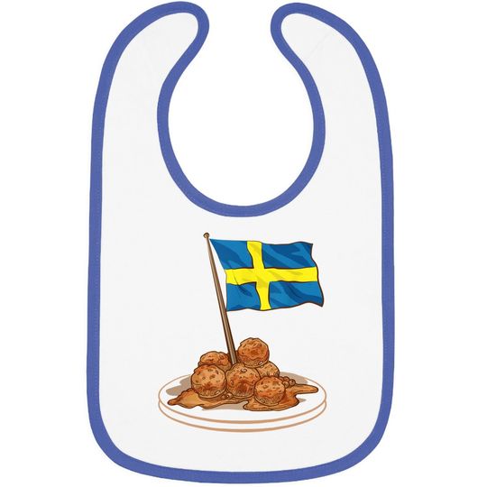 Swedish Meatballs Sweden Europe Travel Baby Bib