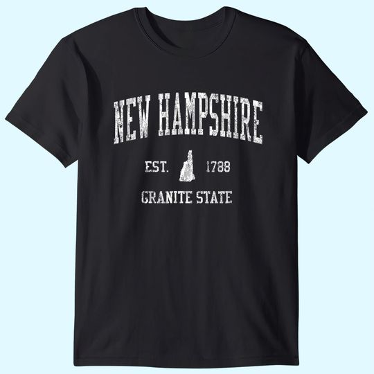 New Hampshire Vintage Sports Design T-Shirt