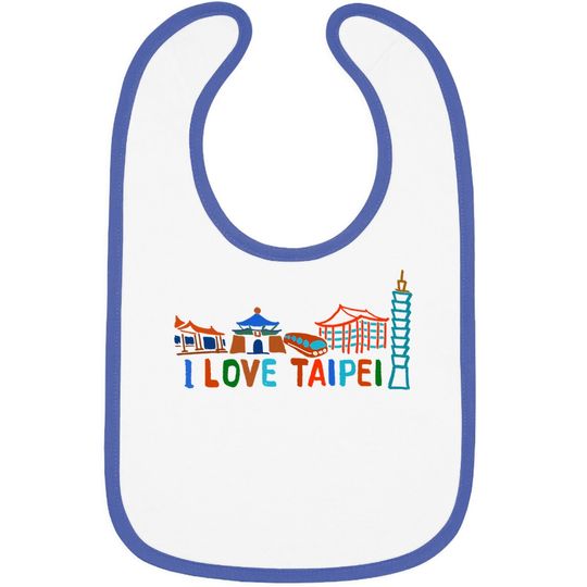 I Love Taipei Baby Bib