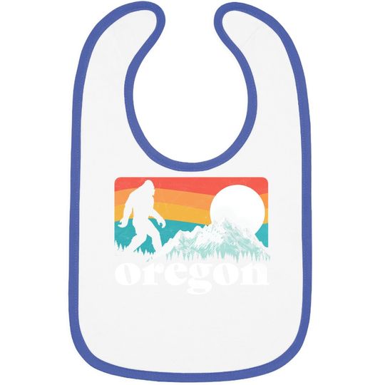 Oregon Pride Bigfoot Mountains 80's Vintage Baby Bib