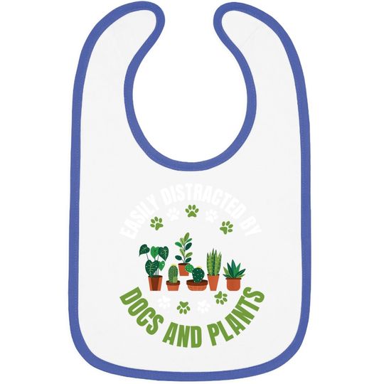 Plants And Dogs Plant Lover Dog Lover Plant Family Matching Baby Bib