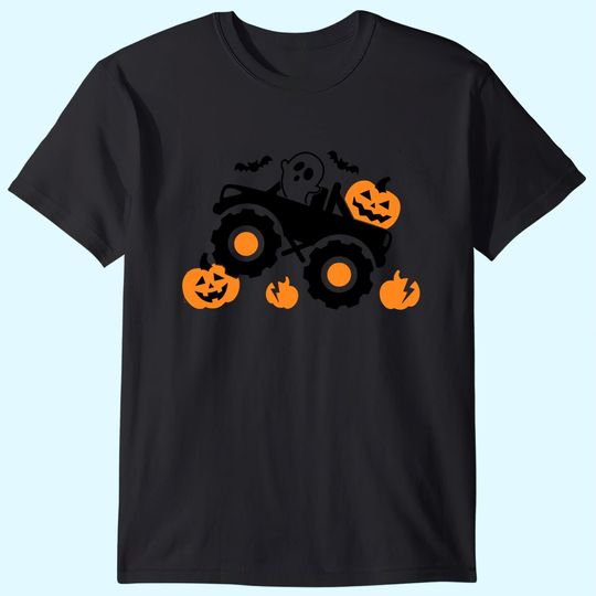 Pumpkin Monster Truck Halloween T Shirt