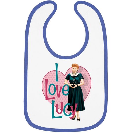 I Love Lucy Classic Tv Comedy Lucille Ball Heart You Adult Baby Bib