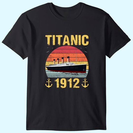 Retro Titanic 1912 Cruise Vessel Ship T-Shirt