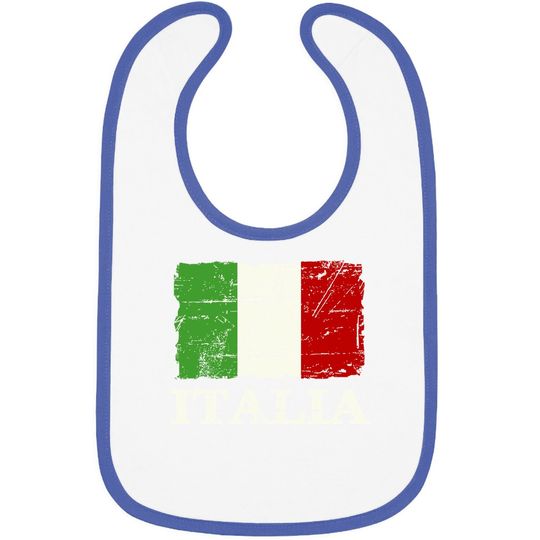 Italian Vintage Flag Baby Bib