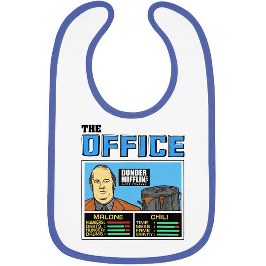 The-office-jam-kevin-and-chili-the-office-malone-and-chili Baby Bib