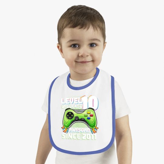 Level 10 Unlocked Awesome Video Game Gift Baby Bib