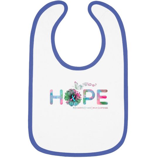 Butterfly Metastatic Breast Cancer Awareness Baby Bib