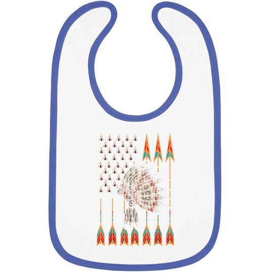 Native American Flag Usa For Indian Indigenous People Baby Bib