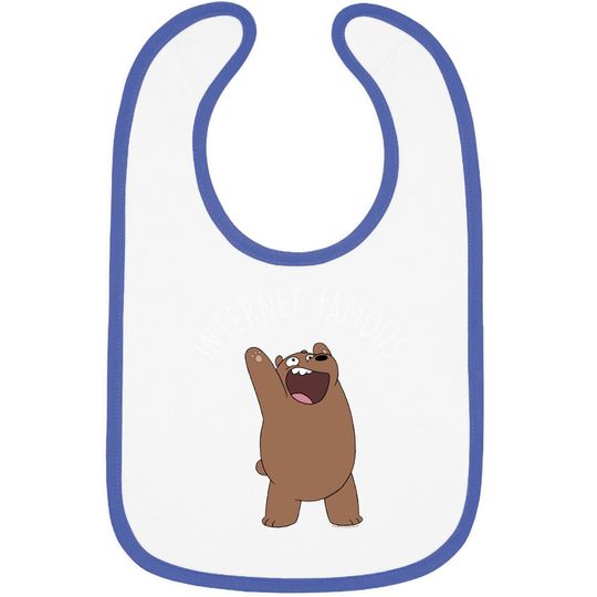 We Bare Bears Grizzly Internet Famous Baby Bib