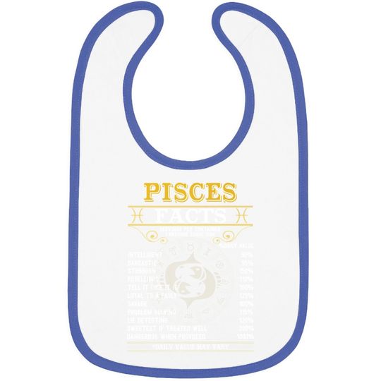 Pisces Facts Zodiac Signs Baby Bib