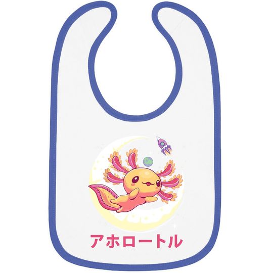 Pastel Goth Axolotl Kawaii Japanese Anime Aesthetic Nu Goth Baby Bib