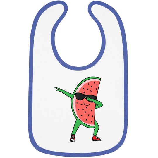 Dabbing Watermelon Kawaii Dab Summer Fruit Melon Baby Bib