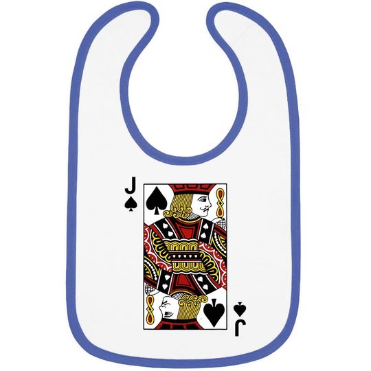 Jack Of Spades Blackjack Cards Poker 21 J Baby Bib