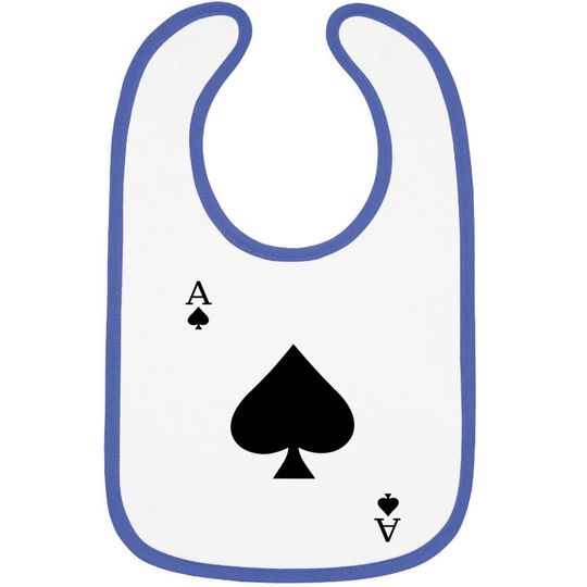 Ace Of Spades Deck Of Cards Halloween Costume Baby Bib
