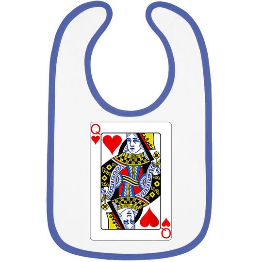 Playing Card Queen Of Hearts Baby Bib Valentine's Day Costume