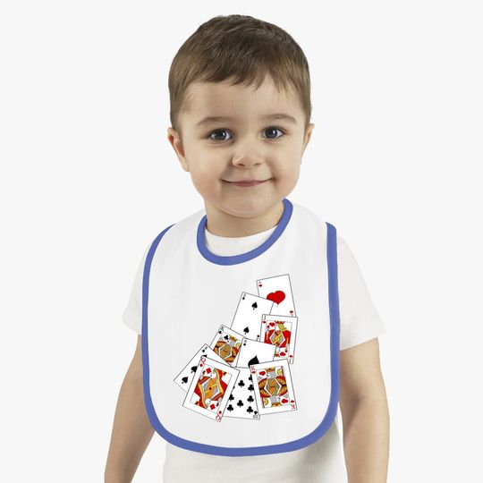 Poker Playing Card Baby Bib Ace King Queen Jack