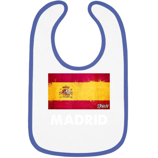 Madrid Spain Baby Bib
