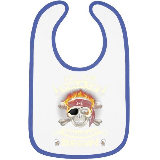 Let The Pirate Shenanigans Begin Funny Halloween Costume Baby Bib