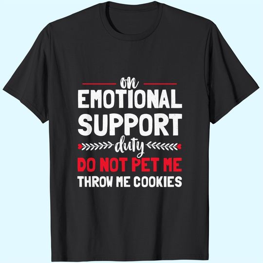 Human Emotional Support Do Not Pet Funny Service Dog Humor T-Shirt