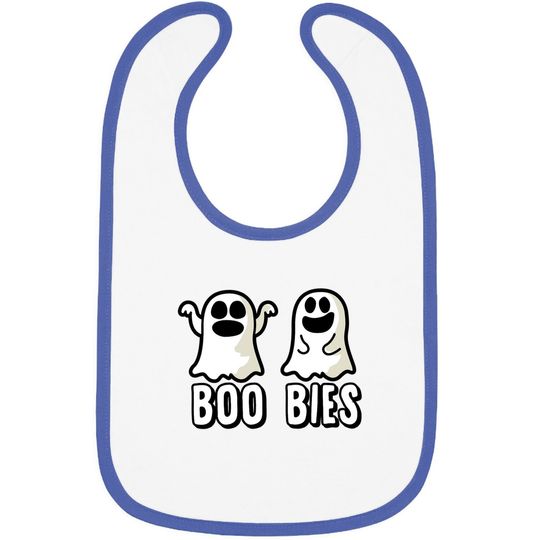 Boobies Ghost Halloween Baby Bib