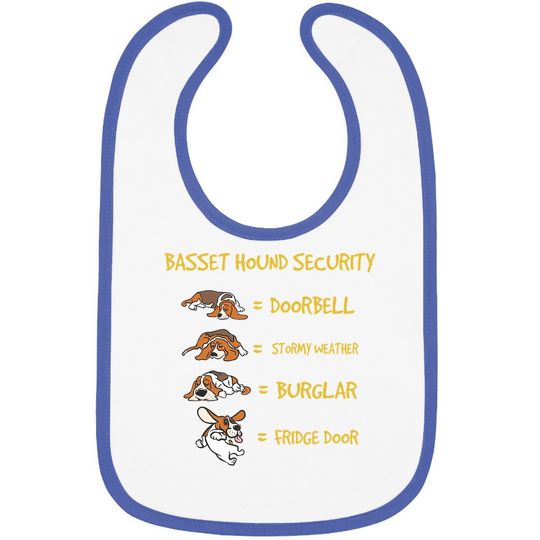 Basset Hound Security Baby Bib