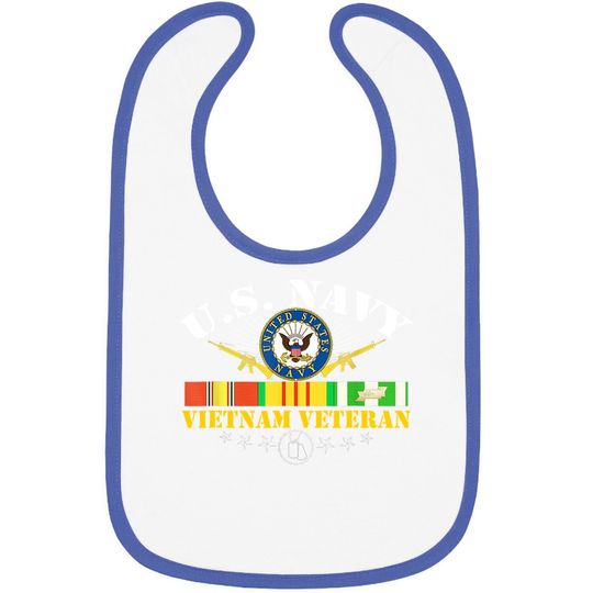 Us Navy Vietnam Veteran Usa Flag Vietnam Vet Flag Baby Bib