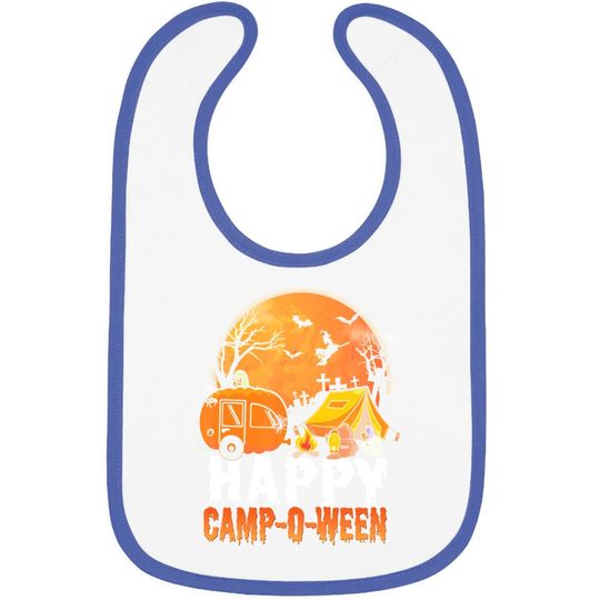 Camping Happy Camp-o-ween Baby Bib