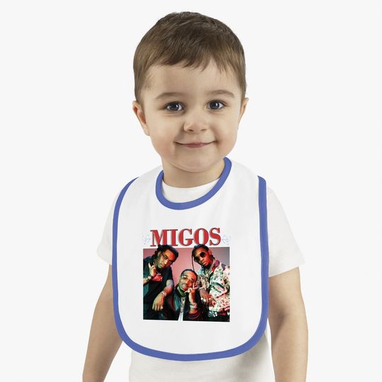 Migos Hip Hop 90s Vintage Baby Bib