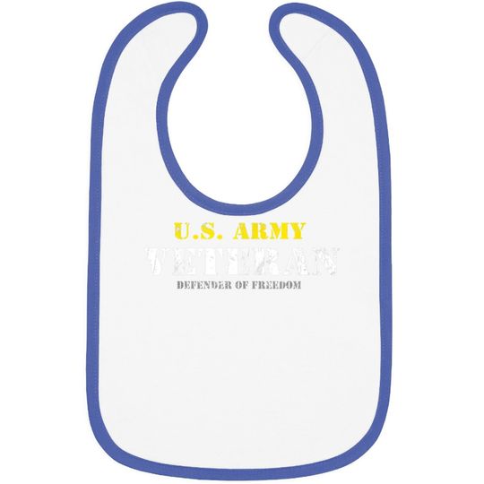 U.s. Army Proud Army Veteran Vintage Gift Baby Bib