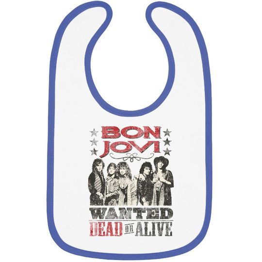 Bon Jovi Cowboy Wanted Dead Or Alive Baby Bib