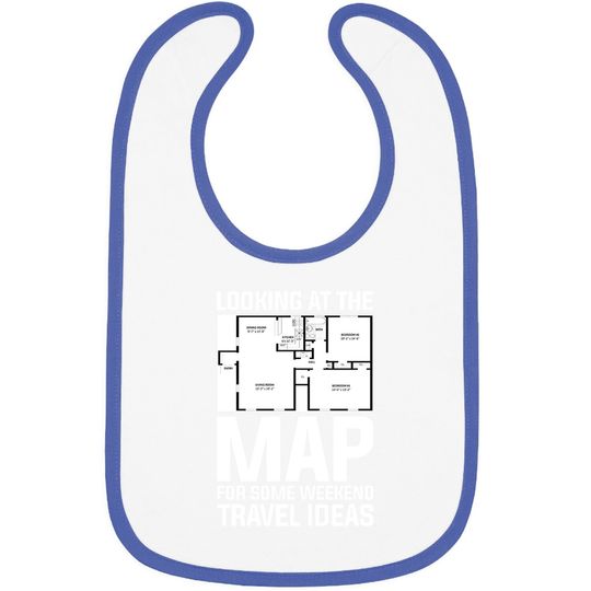 Looking At The Map For Some Weekend Travel Ideas Baby Bib
