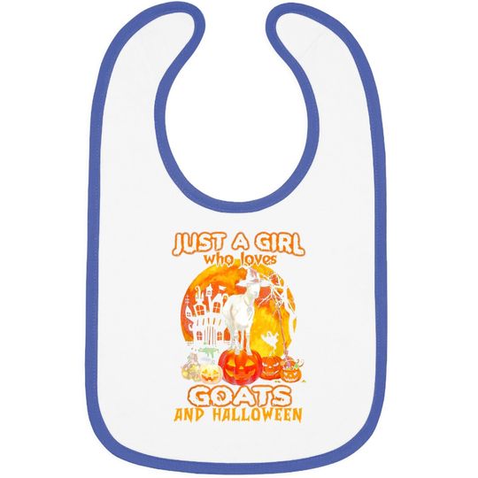 Goat Halloween Just A Girl Who Loves Goats And Halloween Baby Bib