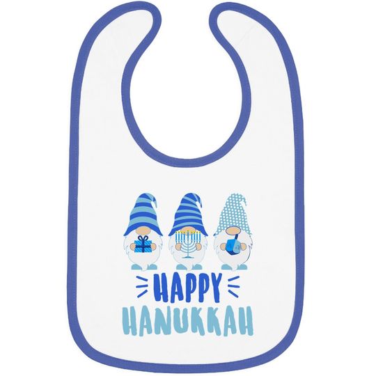 Tu Happy Hanukkah 2021 Gnome Menorah Dreidel Costume Baby Bib