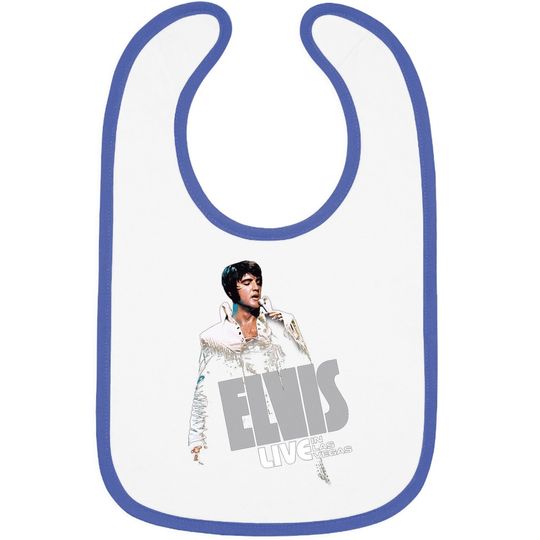 Elvis Live In Las Vegas Baby Bib