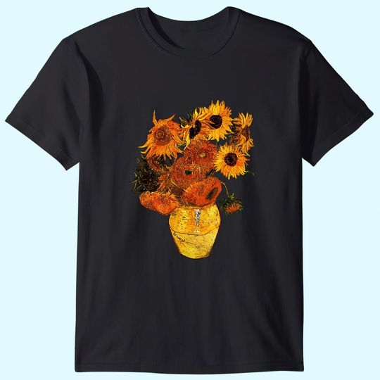 Van Gogh Sunflowers Painting T-Shirt