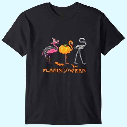 Funny Halloween Flamingo Costume Flamingoween T-Shirt